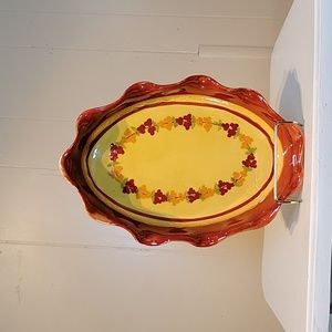 Souleo Provence France Scalloped Baking Dish